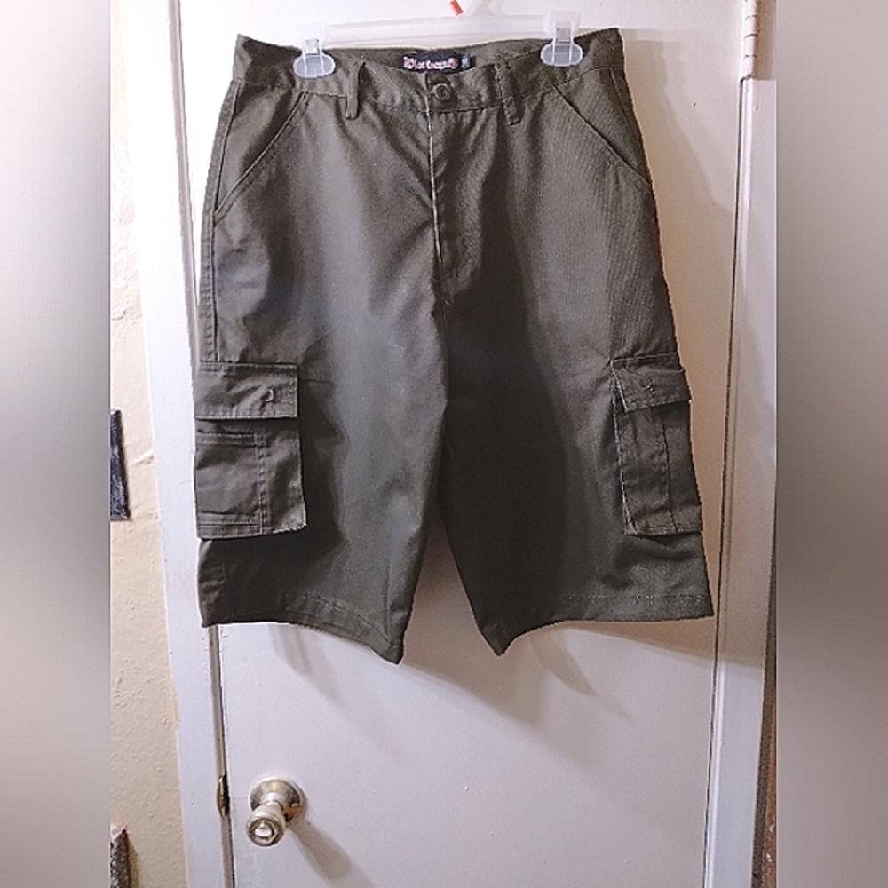 Blac Lacquer Men's Cargo Shorts Size 34 Army Green